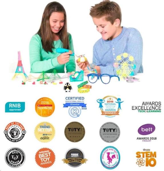 3Doodler 3D Pero Start+ a 72 náplní + 12 šablon6