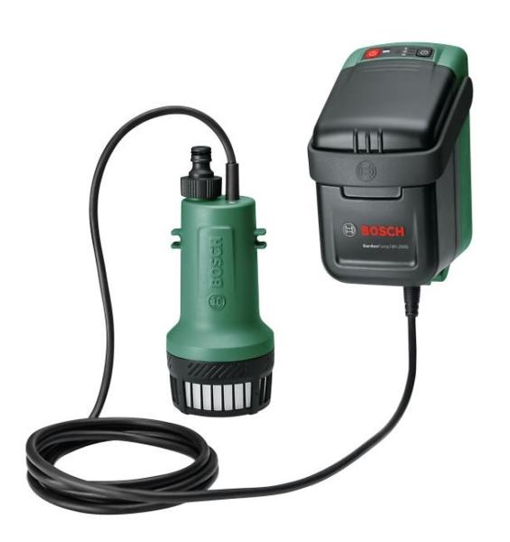 BOSCH GardenPump 18V-2000,  akumulátorové čerpadlo na dešťovou vodu,  18 V,  2000 l/ h