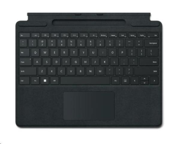 Klávesnica Microsoft Surface Pro Signature (čierna), komerčná, CZ/SK (s potlačou)