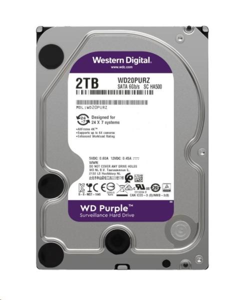 WD PURPLE WD23PURZ 2TB,  SATA III 3.5
