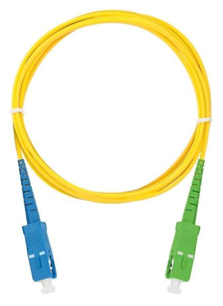 XtendLan simplexní patch kabel SM 9/125, OS2, SC-SC(APC), LS0H, 1m