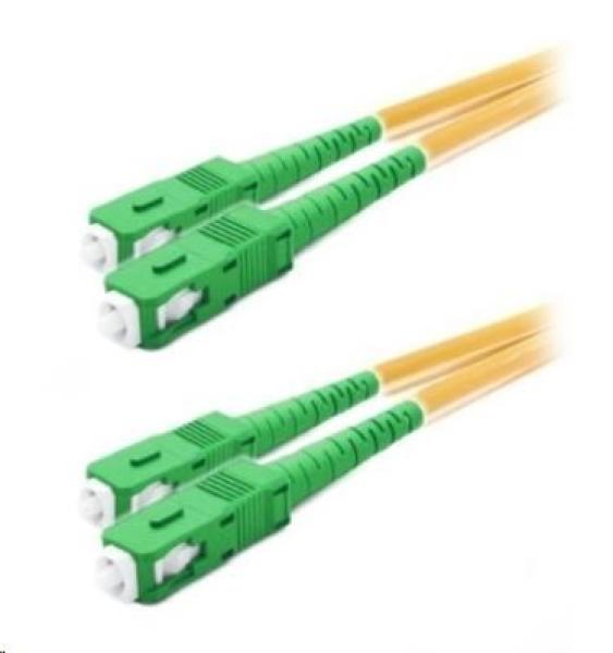 XtendLan duplexní patch kabel SM 9/ 125,  OS2,  SC(APC)-SC(APC),  LS0H,  1m