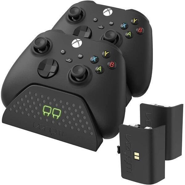 VENOM VS2881 Xbox Series S/ X & One Black Twin Docking Station + 2 batteries