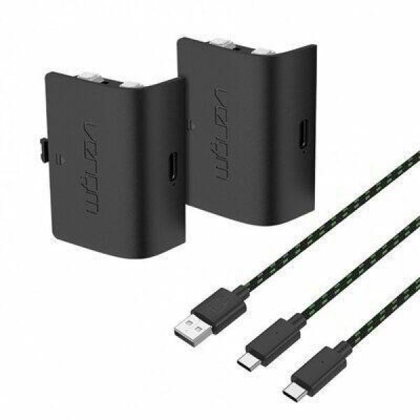 VENOM VS2882 Xbox Series S/ X & One Black Twin Battery Pack + 3 meter cable