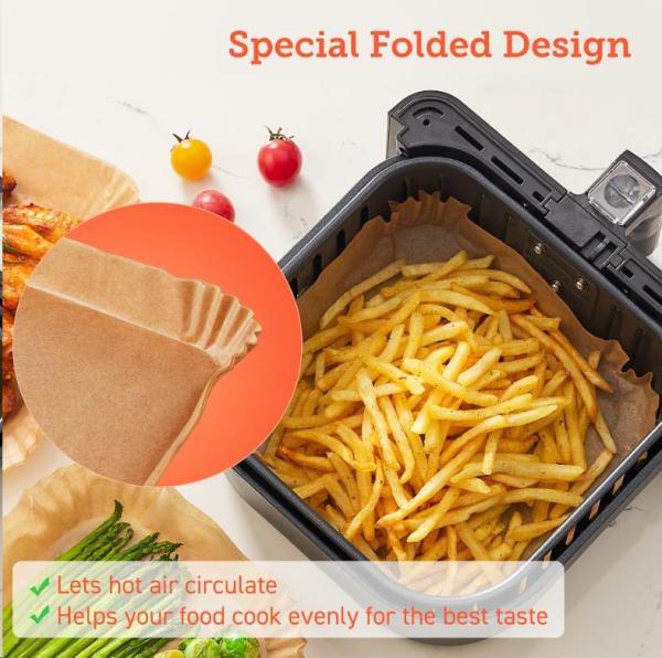 Cosori Papírové formy pro horkovzdušné fritézy 100ks (20cm - 4.5-6L)1