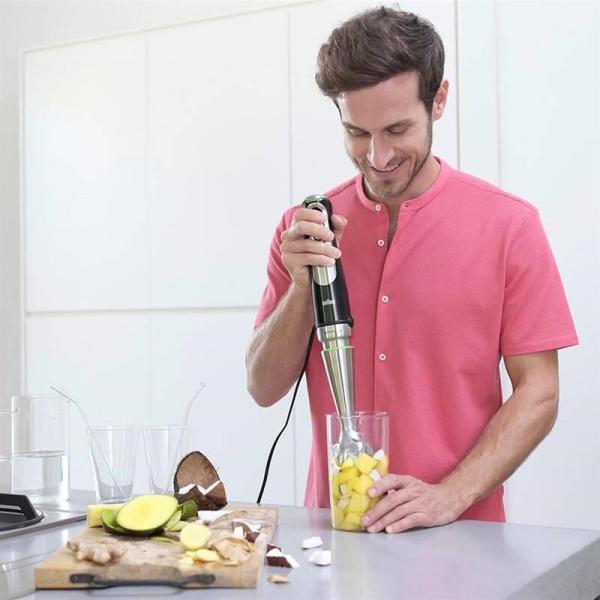 Braun MultiQuick 9 MQ9187XLI tyčový mixér,  1200 W,  plynulá regulace rychlostí,  SplashControl8