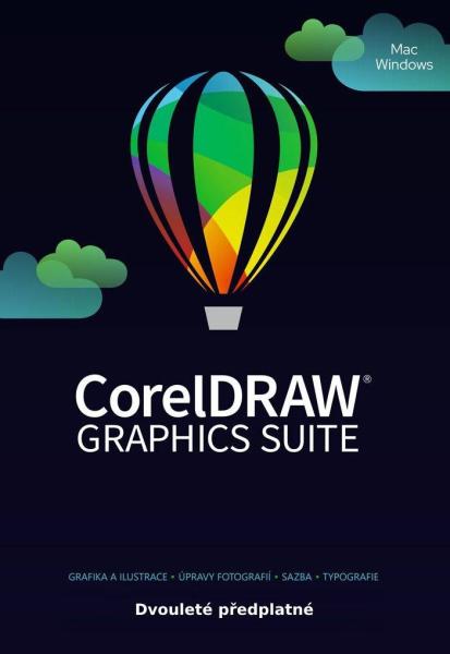 CorelDRAW Graphics Suite 2 roky pronájmu licence (251-2500) EN/ FR/ DE/ IT/ SP/ BP/ NL/ CZ/ PL
