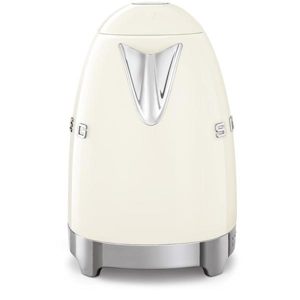 Smeg KLF04CREU rychlovarná konvice,  1, 7 l (7 šálků),  2400 W,  styl 50. let,  řízení teploty,  7 programů,  krémová3