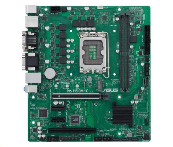 ASUS MB Sc LGA1700 PRO H610M-C-CSM,  Intel H610,  2xDDR5,  1xDP,  1xHDMI,  1xDVI,  1xVGA,  mATX1