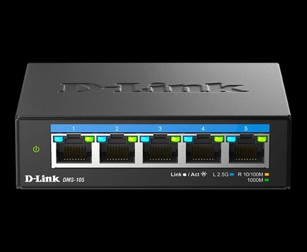 D-Link DMS-105/ E 5-Port Multi-Gigabit Unmanaged Switch