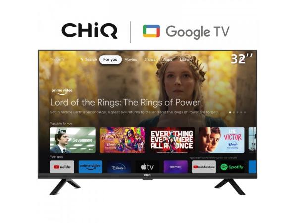 CHiQ L32H7G TV 32",  HD,  smart,  Google TV,  dbx-tv,  Dolby Audio,  Frameless1
