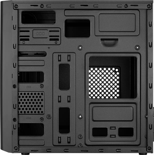 EUROCASE skříň MC X103 black,  micro tower,  1x USB 3.0,  2x USB 2.0,  2x audio,  bez zdroje6