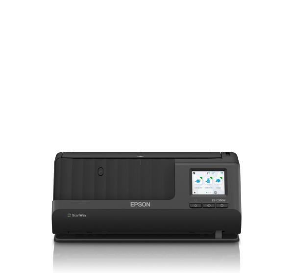 EPSON skener ES-C380W,  A4,  600x600dpi,  USB,  Wi-Fi (direct),  Display4
