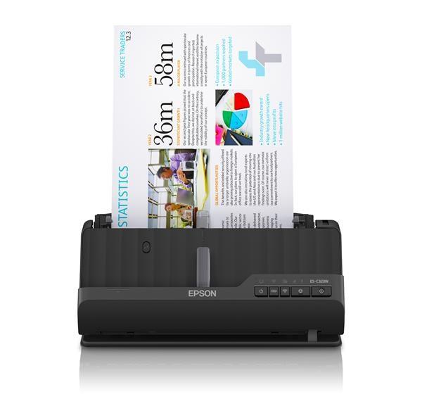 EPSON skener ES-C320W,  A4,  600x600dpi,  USB,  Wi-Fi (direct)