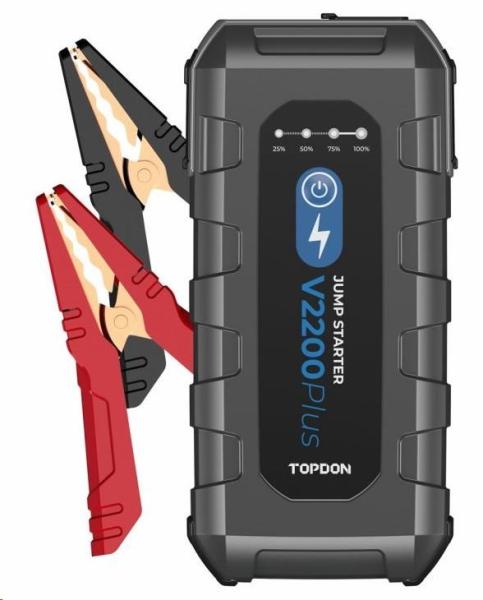 TOPDON Car Jump Starter V2200Plus,  1600mAh