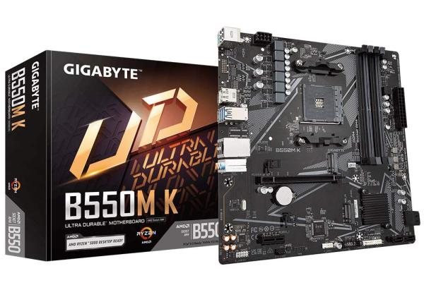 GIGABYTE MB Sc AM4 B550M K,  AMD B550,  4xDDR4,  1xDP,  1xHDMI,  mATX