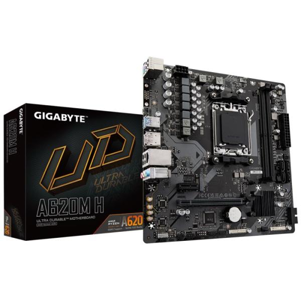 GIGABYTE MB Sc AM5 A620M H,  AMD A620,  2xDDR5,  1xDP,  1xHDMI,  mATX