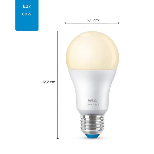 PHILIPS WiZ Dimmable 60W E27 A60 - stmívatelná žárovka2