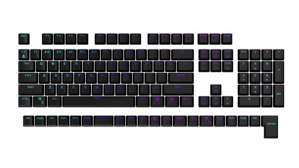 Endorfy klávesy PBT Double shot,  černá1