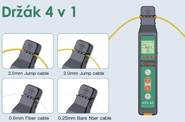 KOMSHINE KFI-40V Identifikátor optických vláken + VFL1