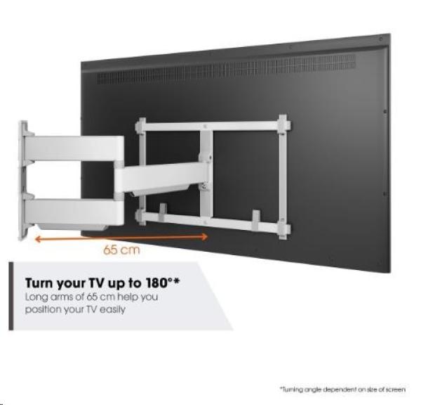 Vogel&quot;s TVM 5645 TV rameno 3 klouby L bílé3