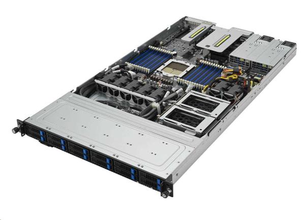 ASUS Server 1610F-RS500A Genoa 9124 (3, 7G/ 16C/ 64M/ 4800) 3xPCI-E 1xOCP 3.0 12SFF/ NVMe5 2x1600W 2x1G iKVM 1U