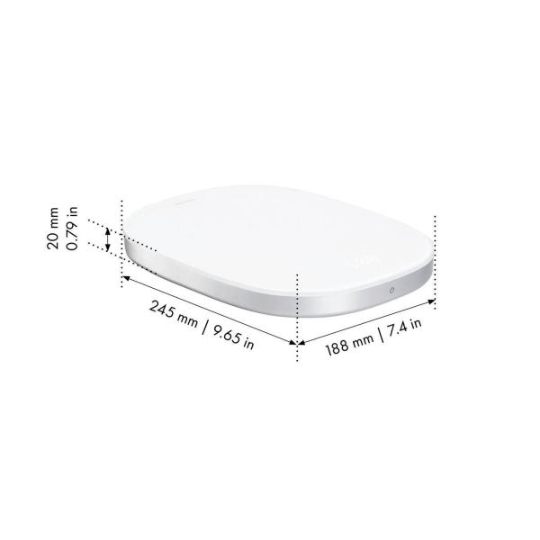 ZWILLING digitální kuchyňská váha, Li-ion baterie, USB napájení, sklo, stříbrná - Enfinigy1