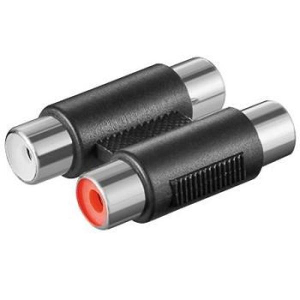 Redukce 2x cinch /  RCA Female/ Female