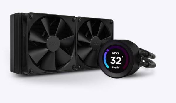 NZXT vodní chladič Kraken 280 ELITE /  2x140mm fan /  4-pin PWM /  LCD disp. /  6 let