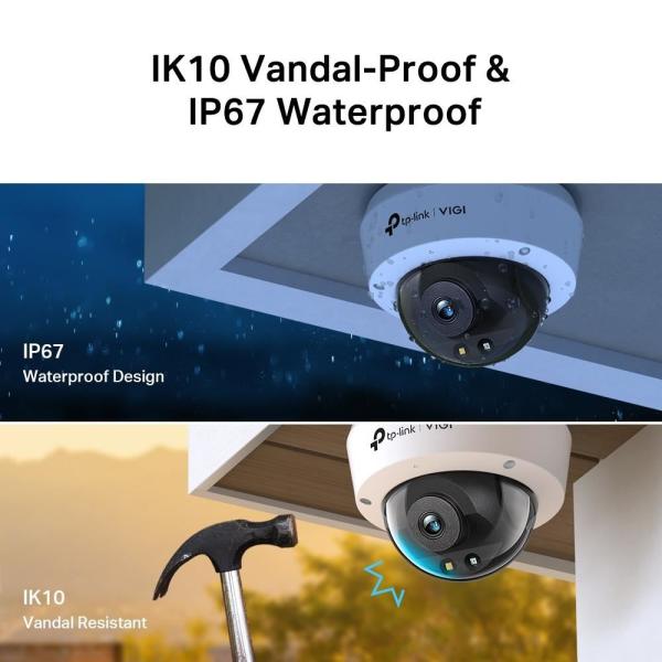 TP-Link VIGI C250(4mm) 5MP, Dome, PoE, IR 30m, Micro SD card4