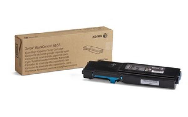 Xerox toner pre WorkCentre 6655 vysokokapacitná azurová kazeta (7500str,  azurová)