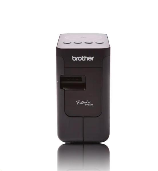 Tlačiareň štítkov BROTHER PT-P750W - 24 mm,  TZe pásky,  WIFI,  profesionálna tlačiareň štítkov pre PC