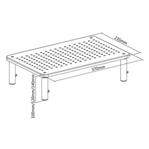 GEMBIRD Držák podstavec pod monitor MS-TABLE-01, černý2