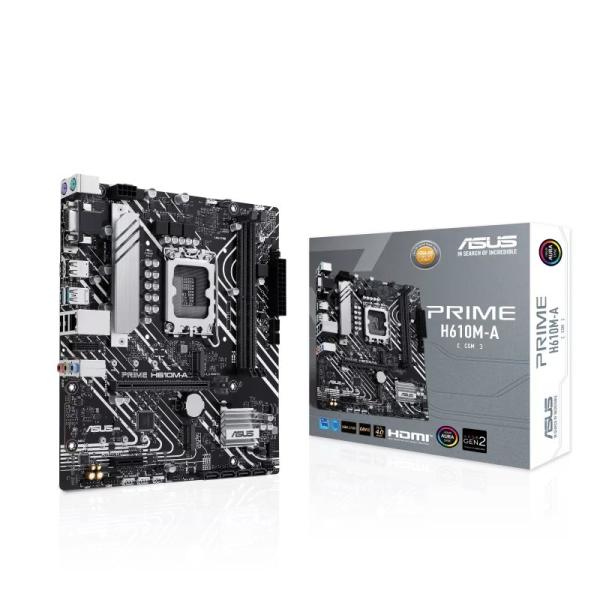 ASUS MB Sc LGA1700 PRIME H610M-A-CSM, Intel H610, 2xDDR5, 1xDP, 1xHDMI, 1xVGA, mATX