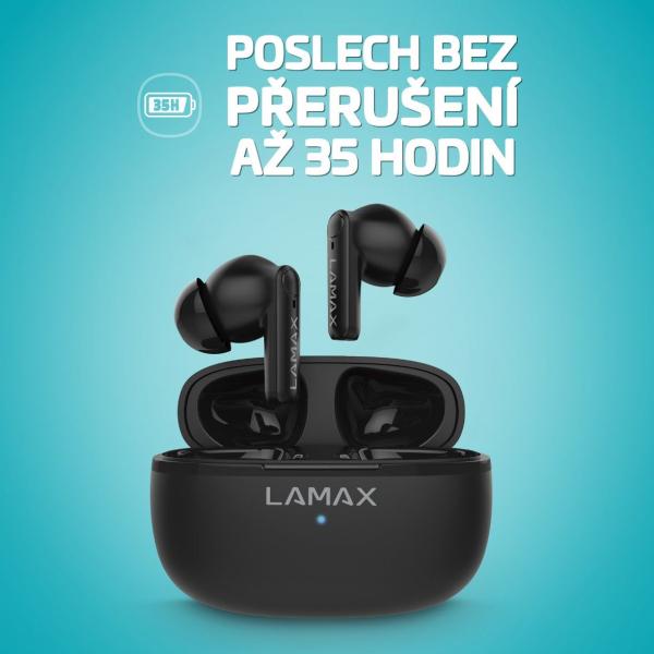 LAMAX Clips1 Play - špuntová sluchátka - černé1