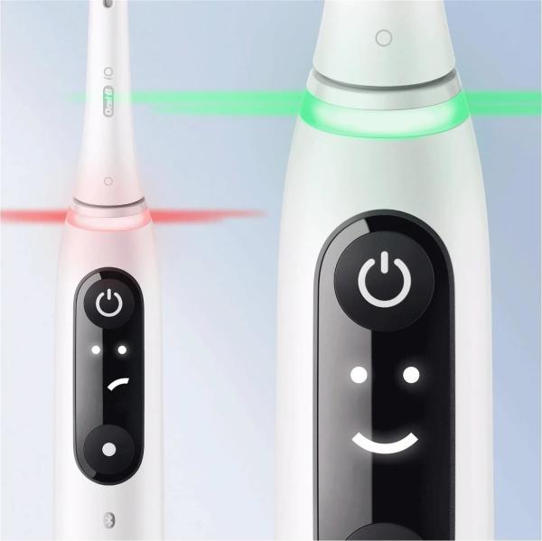 Oral-B iO Series 6 Duo White & Pink Sand set elektrických zubních kartáčků,  5 režimů,  AI,  časovač7