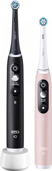 Oral-B iO Series 6 Duo Black & Pink Sand set elektrických zubních kartáčků,  5 režimů,  AI,  časovač1