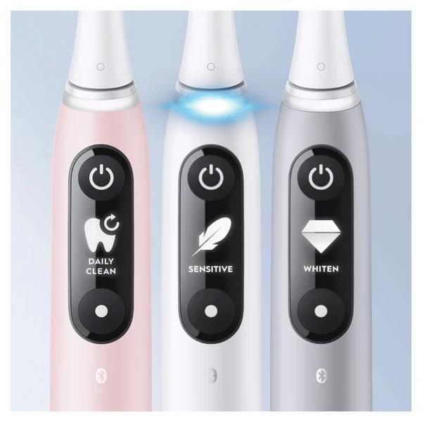 Oral-B iO Series 6 Duo Black & Pink Sand set elektrických zubních kartáčků,  5 režimů,  AI,  časovač2