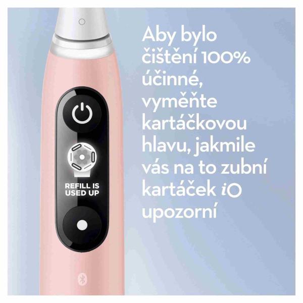 Oral-B iO Series 6 Duo Black & Pink Sand set elektrických zubních kartáčků,  5 režimů,  AI,  časovač3