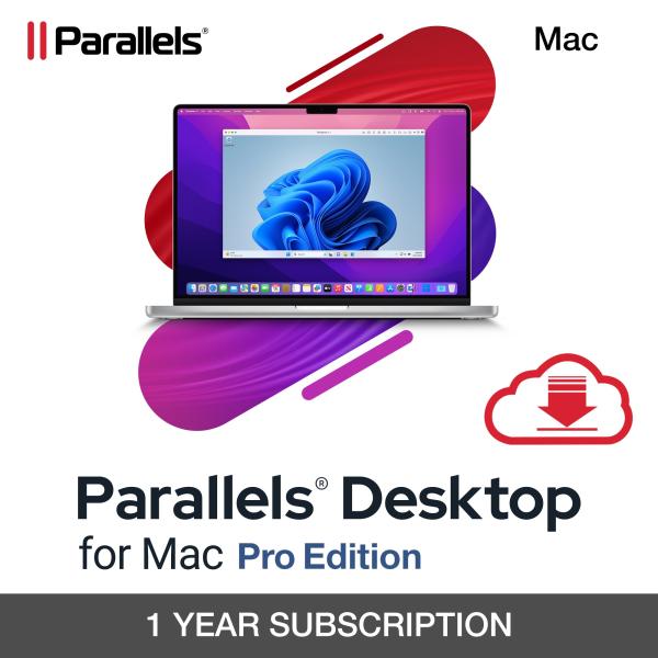 Parallels Desktop Pro Subscription 1 Year,  EN/ FR/ DE/ IT/ ES/ PL/ CZ/ PT