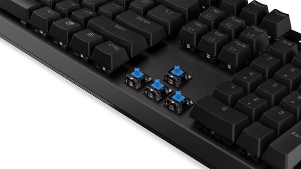 Endorfy herní klávesnice Thock Blue /  drátová /  blue switch /  mechanická /  US layout /  černá RGB4