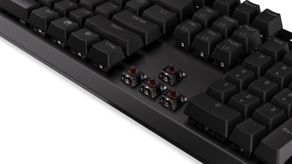Endorfy herní klávesnice Thock Brown /  drátová /  brown switch /  mechanická /  US layout /  černá RGB1