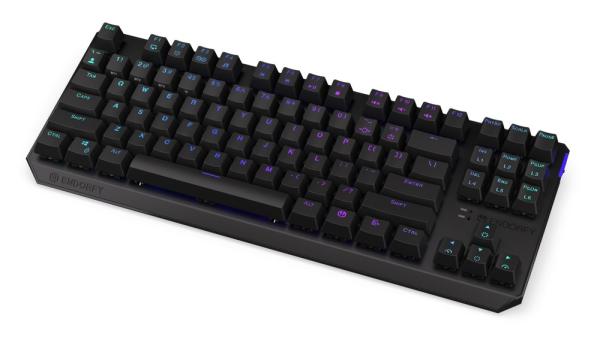 Endorfy herní klávesnice Thock TKL Wireless Red/  bezdrátová /  USB /  red switch /  mechanická /  CZ layout /  černá RGB