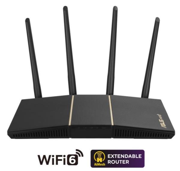 ASUS RT-AX57 (AX3000) WiFi 6 Extendable Router,  AiMesh