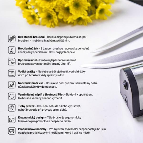 Lauben Knife Sharpener 4700SB - ostřič nožů a nůžek3