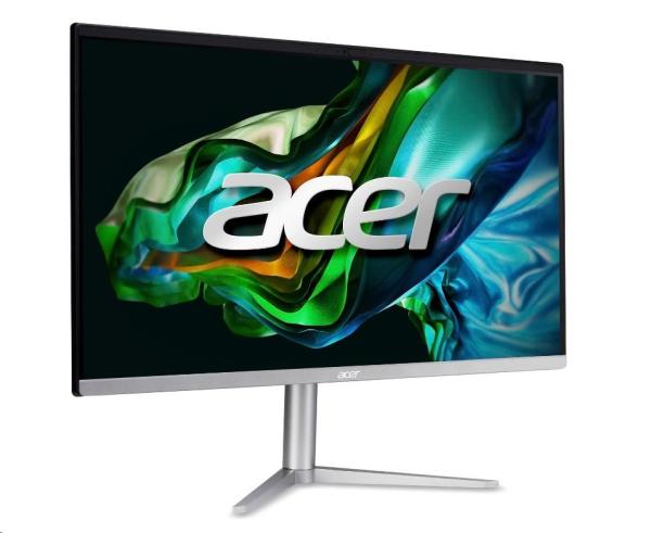 ACER PC AiO Aspire C24-1300,  Ryzen 5 7520U , 23, 8" FHD IPS, 16GB, 512GB M.2 SSD, Radeon610M, W11Original, stříbrná, KB+Mouse1