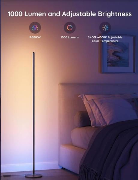 Govee RGBICW Smart Corner Floor Lamp7