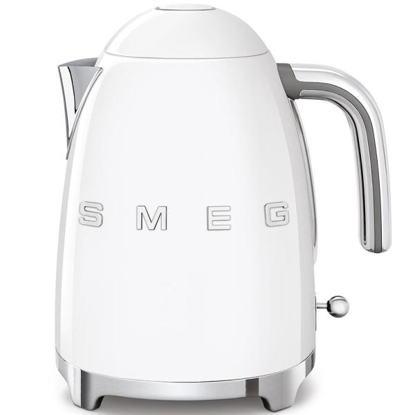 Smeg KLF03WHEU,  rychlovarná konvice,  1, 7 l,  (7 šálků),  2400 W,  styl 50. let,  bílá