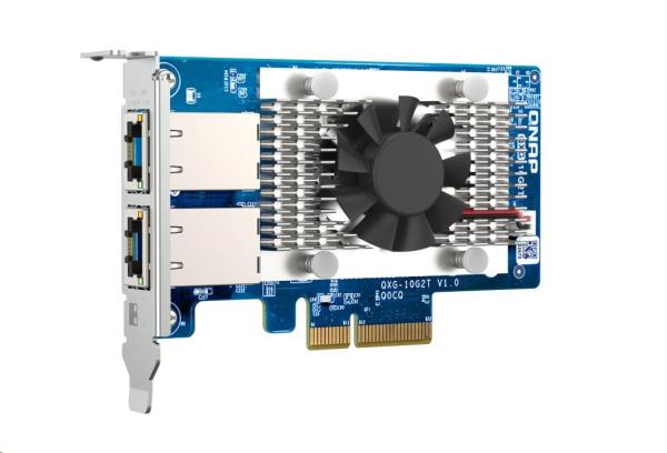 QNAP QXG-10G2T rozšiřující karta 2x 10GBASE-T pro PC i NAS