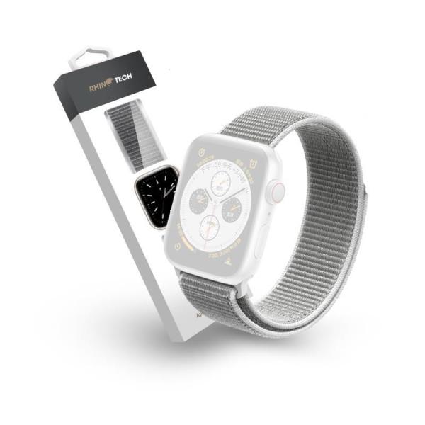 RhinoTech řemínek Magic Tape pro Apple Watch 42/ 44/ 45/ 49mm bílá